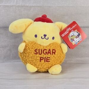 Hello Kitty and Friends Sweethearts Pompompurin Valentine's Plush Backpack Clip